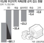 지역 저축은행 5곳 순익 급감