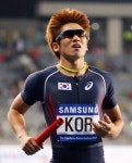 남자 400m 계주팀, 바통 실수 '실격'