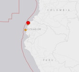 에콰도르 서부해안서 진도 6.1 지진...USGS 발표