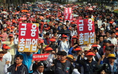 민주.한국노총 서울서 대형 집회...성과연봉제.에너지 기능 조정 중단 촉구