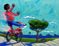 넘어지고 또 넘어지고…낯선 땅서 배운 자전거