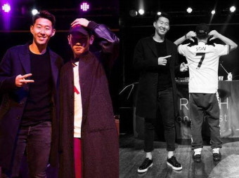 손흥민, 동갑내기 크러쉬 콘서트에 깜짝 등장 