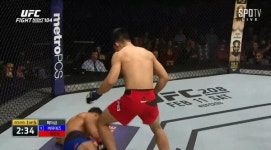 UFC 정찬성 어퍼컷 한 방에 버뮤데즈 눕혀