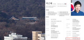 박근혜 청와대 퇴거 지연·여전한 청와대 홈페이지 프로필, 누리꾼