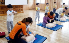 창원소방본부, 진해 대광유치원 원생 대상 소방안전교육