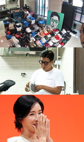 신발덕후 이상민, '미우새'서 소장 신발 공개...오연수 