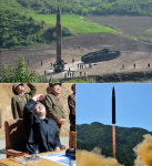 김정은, 미사일 시험발사 참관