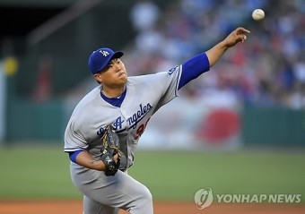 류현진 5이닝 2실점, ‘시즌 4승’ 무산