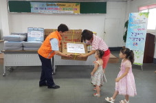 부산 사상구 주례1동 지역사회보장협의체, 물품 전달