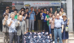 부산 사하구 장림1동 지역사회보장협의체, 삼계죽 도시락 전달