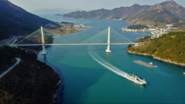 최우수 영예 안은 사량대교 풍경