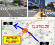 부산 BRT 구간 이중 횡단보도 효과 좋네