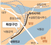 밀양 상습 교통 병목구간 삼랑진교~송지사거리 국도, 2022년까지 4차선 확정