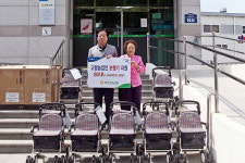 부산농협, 고령 농업인에 보행기 80대 무상 제공