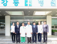 김대범 주부산미국영사 강동병원 방문
