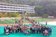 부산 성심보건고등학교 ‘행복한 아침맞이’ 행사 진행