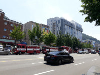 부산 사하구 장림동 아동병원 신축공사현장에서 화재