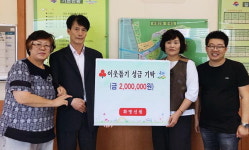 부산 북구 화명2동 화명선원, 이웃돕기 성금 전달