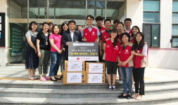 롯데몰 동부산 샤롯데 봉사단, 삼계탕 전달