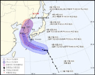 [오늘의 날씨]기상청태풍 솔릭 경로, 가고시마→목포→속초