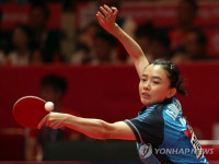 귀화 선수 전지희, 탁구 단식 동메달 확보...절정의 경기력