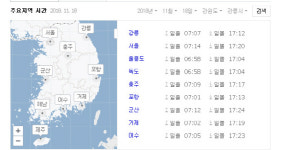오늘 일출시간, 전국 시간 보니…서울 오전 7시 14분