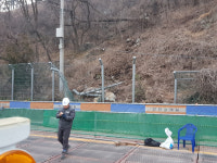승학산 산사태로 도시철도 사상-하단선 공사구간 교통통제