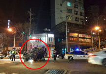 “만취해 운전대 잡았다가…” 신리삼거리 인근 음주운전 차량전복