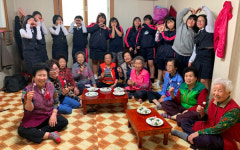 북구 덕천2동 덕천여자중학교 학생들, 경로당 방문·봉사