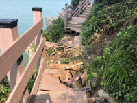 태풍 ‘다나스’에 끊긴 이기대 갈맷길… 남구 안전진단 실시