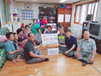 부민동, 폭염대비 경로당 시설점검 및 위문품 전달