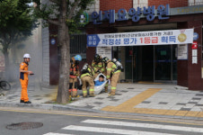 항만소방서, 요양병원 화재 대비 불시 훈련