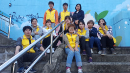거미동 봉사단, 동구 초량에서 담벼락 벽화그리기 재능기부 봉사활동