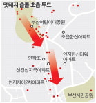 멧돼지 부산 도심 출몰 루트 찾았다