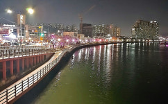 수영강변 비추는“야간경관조명”으로 행복 수영 품격 더해