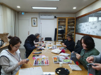 수영구 광안4동 주민자치회 프로그램 ‘프랑스자수반 재능기부’