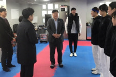 동래구, 태권도실업팀 격려 방문