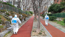 해운대구 좌3동 자율방역단, 코로나19 확산방지 집중방역활동