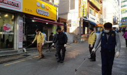 해운대구 재송1동, 코로나19 확산 예방 마을 방역활동 실시