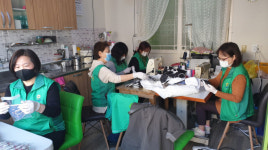 용호3동 새마을부녀회, 자체 제작한 마스크 전달