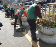 해운대구 반송2동, 새봄맞이 꽃 심기 활동 펼쳐
