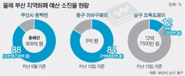 ‘오륙도페이’ 안 팔리네…한 달 소진율 12%뿐