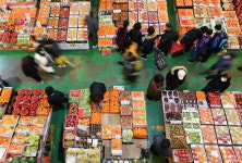 설 앞둔 청과시장