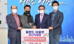 올랜드아울렛 양산직영점, 양산시에 성품 기탁 外