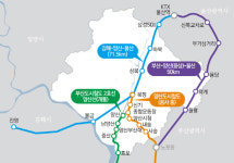 부울경 광역도시철도 양산 웅상선과 김해 진영~양산 상^하북~울산 광역철도 사업 확정