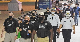 미군 휴가기간 해운대 방역위반 합동단속