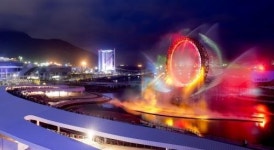 다시 불 밝힌 여수박람회장 빅오쇼