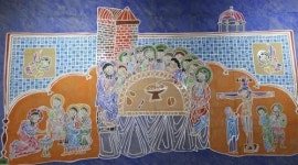 ‘타일 벽화 신부’ 김옥수 초대전   광주시립미술관 내달 10일까지 … 작품 25점 선봬