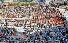 송정역 1500여명 출정식