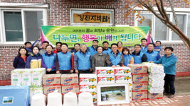 전남도 선관위 봉사단 복지시설 후원품